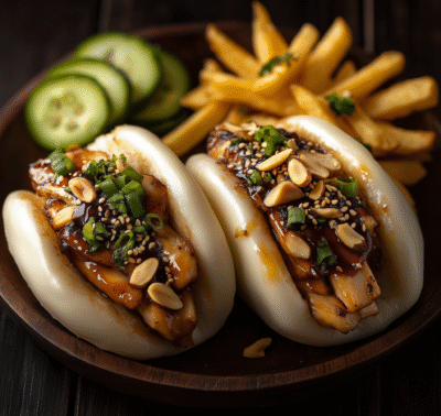 Teriyaki Soslu Bademli Bao Bun