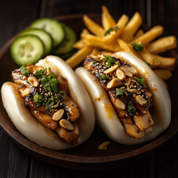 Teriyaki Soslu Bademli Bao Bun