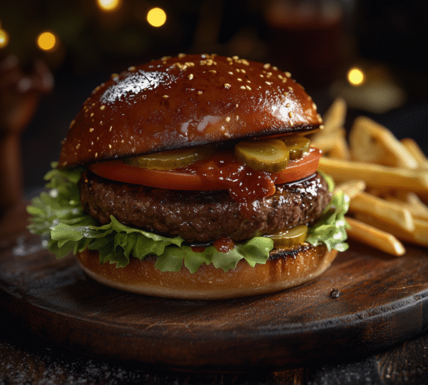 Acılı Trüflü Çıtır Soğan Burger