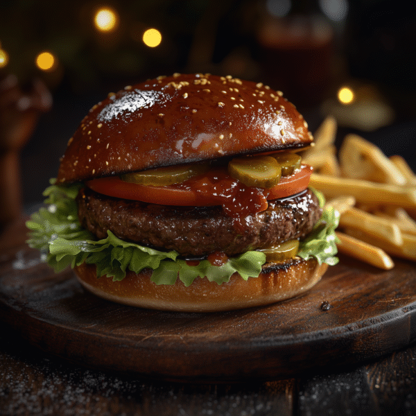 Acılı Trüflü Çıtır Soğan Burger